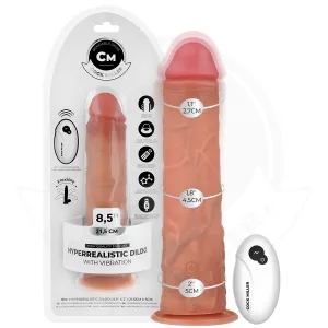Realistischer Dildo mit Saugnäpfen und Vibration mit Fernbedienung 21,5 cm von Cock Miller | Fesselliebe.de