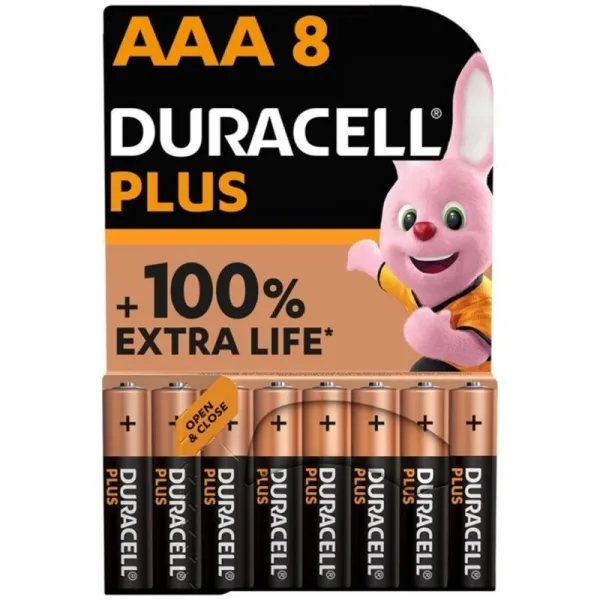 Plus Power 100 Alkaline Batterie Aaa Lr03 8 Einheit von Duracell | Fesselliebe.de