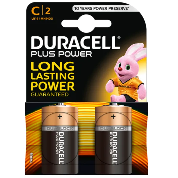 Plus Power Batterie C Lr14 2 Stück von Duracell | Fesselliebe.de