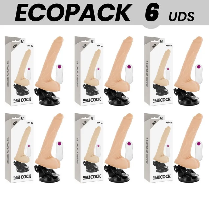 Basecock Realistischer Vibrator mit Fernbedienung natürlich 19 cm -O- 4 cm von Basecock | Fesselliebe.de