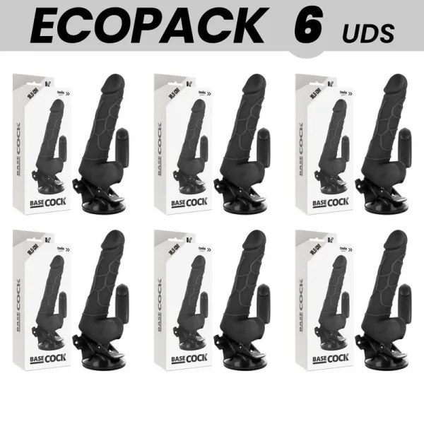 Basecock Realistischer Vibrator mit Fernbedienung Schwarz 18,5 cm -O- 4cm von Basecock | Fesselliebe.de
