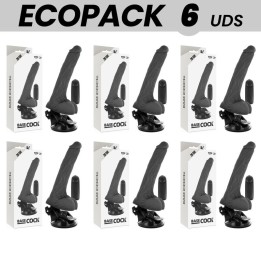 Basecock Realistischer Vibrator mit Fernbedienung Schwarz mit Hoden 20 cm -O- 4 cm von Basecock | Fesselliebe.de