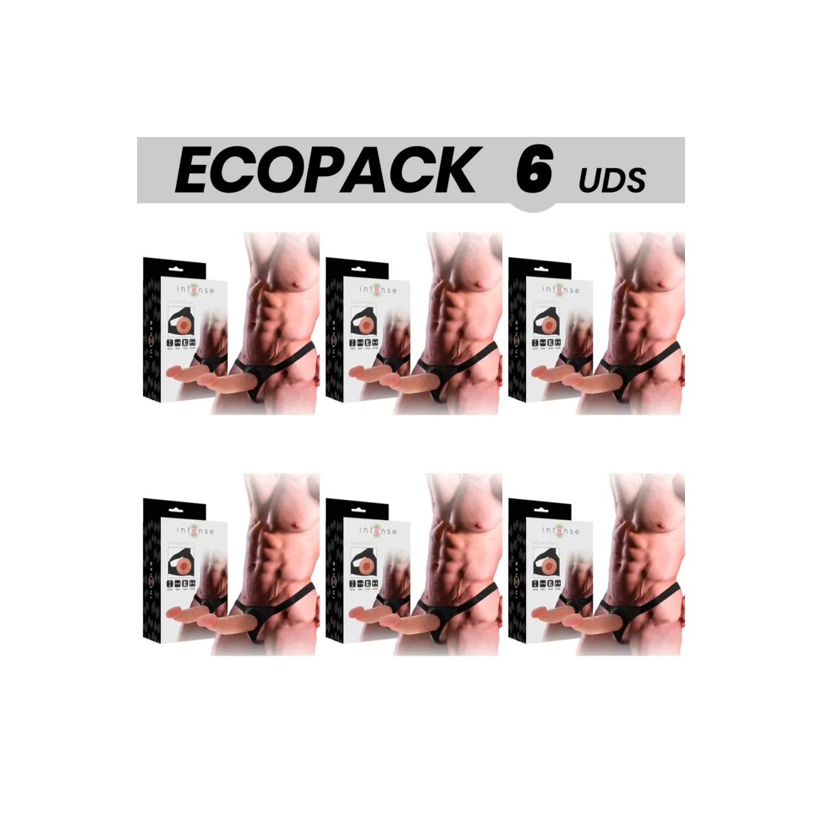 Intense Hohlgeschirr mit Dildo 18 X 3,5 cm von Intense | Fesselliebe.de