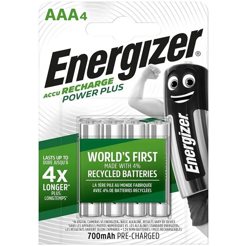 Wiederaufladbare Batterien Aaa4 Blister 4 von Energizer | Fesselliebe.de