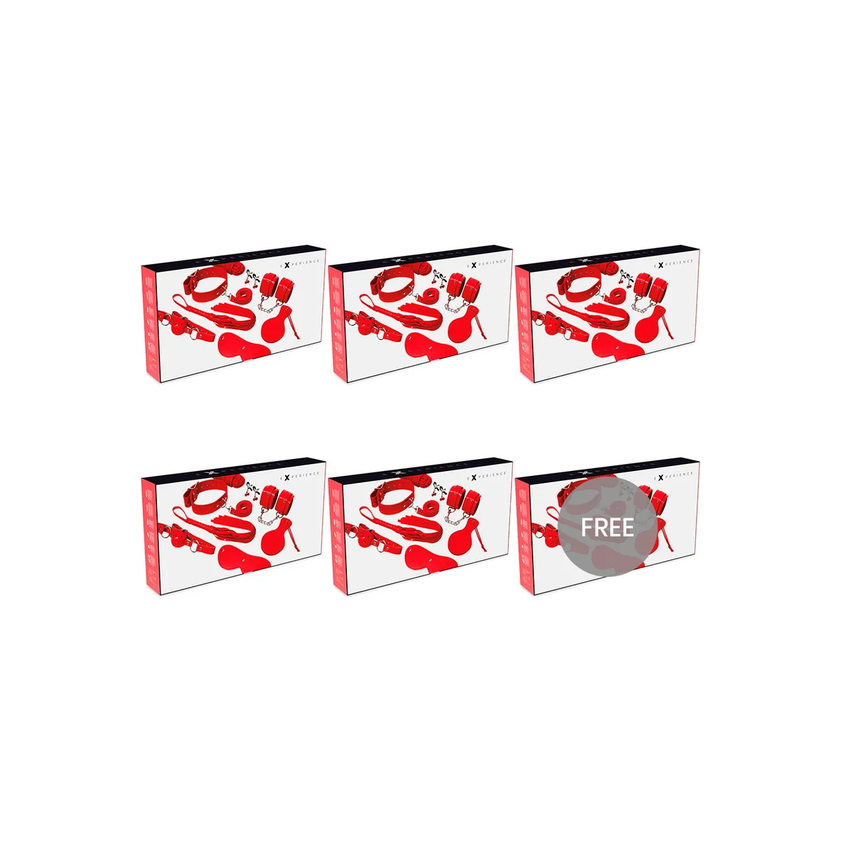 Bdsm-Fetisch-Kit Red Serie 5+1 Kostenlos von Experience | Fesselliebe.de