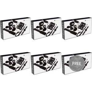 Bdsm-Fetisch-Kit Schwarz Serie 5+1 Kostenlos von Experience | Fesselliebe.de