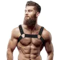 Verstellbarer Neopren-Brust-Sport-Harness für Männer von Fetish Submissive Attitude