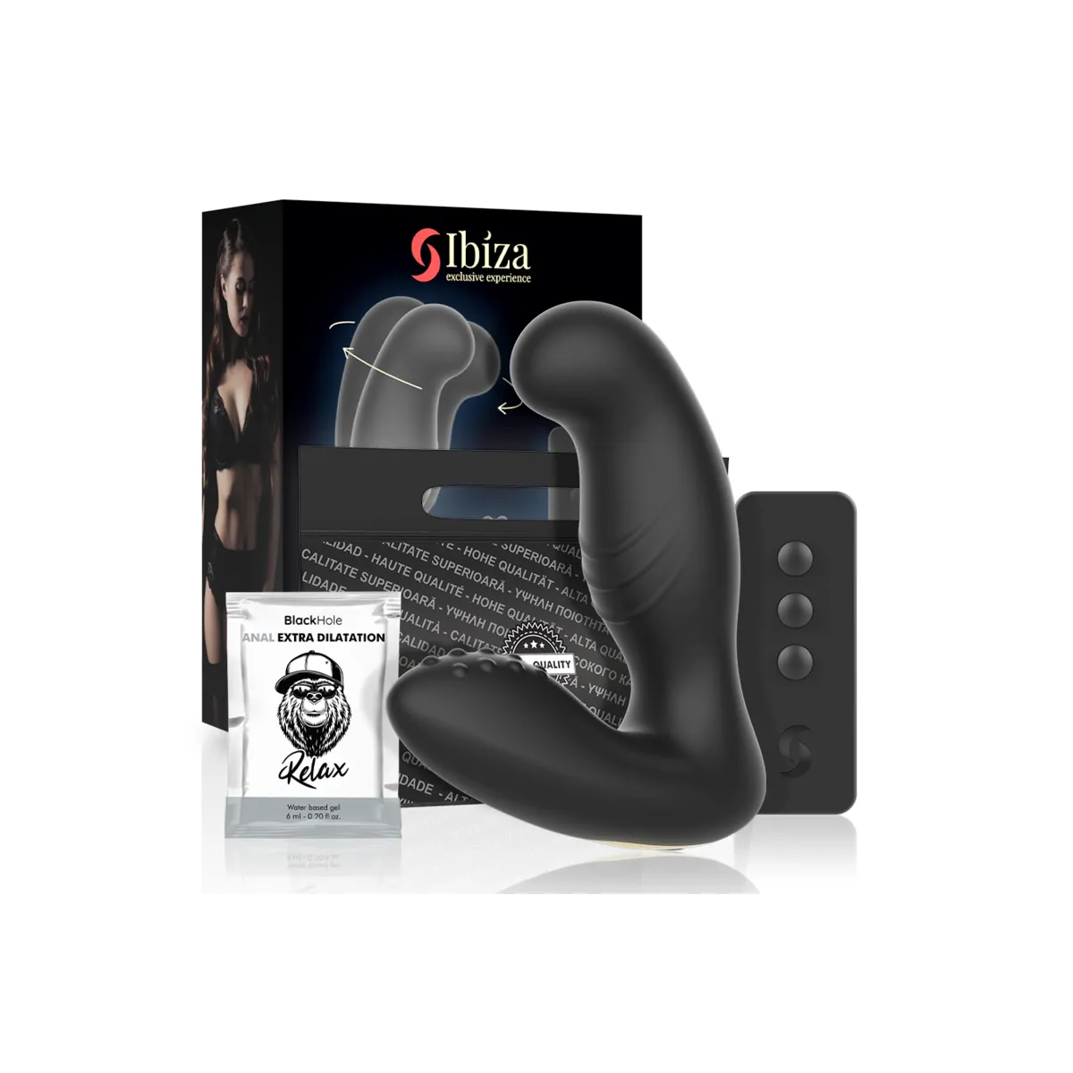 Analmassager mit Fernbedienung 10 X 3,5 cm von Ibiza | Fesselliebe.de