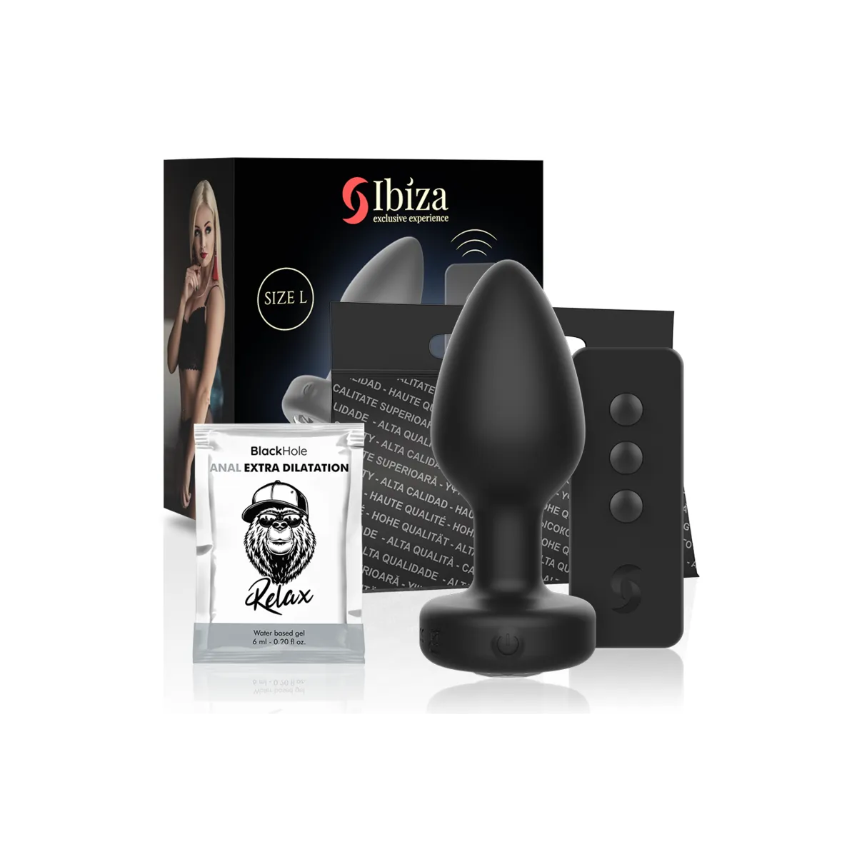 Anal-Stecker mit Fernbedienung, Grösse L von Ibiza | Fesselliebe.de