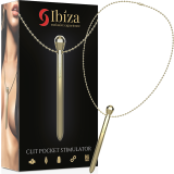 Clit Pocket Stimulator Halskette Usb-Ladegert 12 Vibrationsmodi Golden 12,2 X 1,5 von Ibiza | Fesselliebe.de