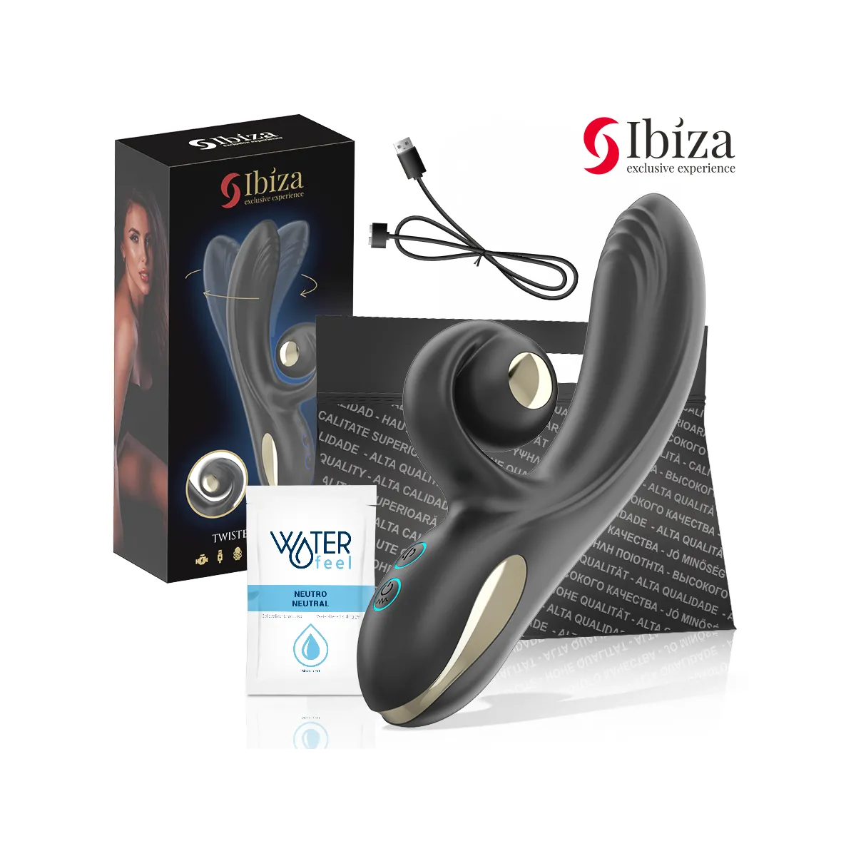 Twister Vibrator mit Kurvenstimulator und Vibro-Rotation von Ibiza | Fesselliebe.de