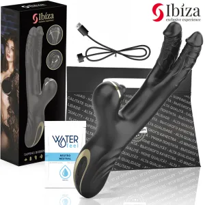 Zwei Drachen Doppelvibrator Schwarz von Ibiza | Fesselliebe.de