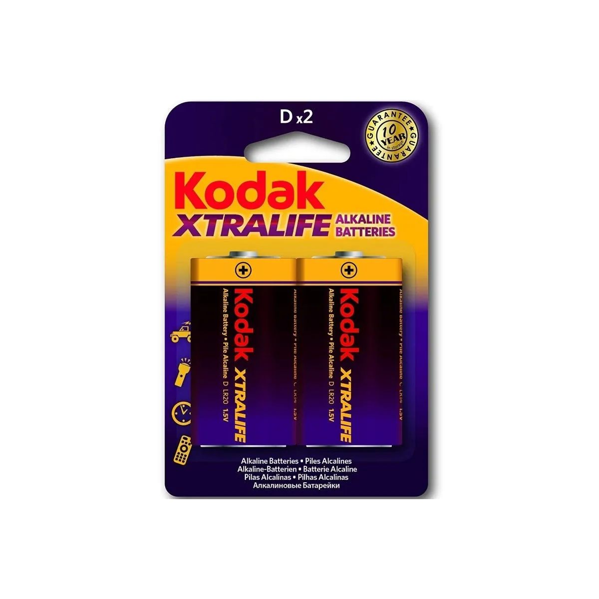 Xtralife Alkaline Batteries Lr20 D Lr20 1,5v von Kodak | Fesselliebe.de