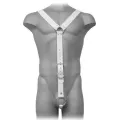 Harness Herren Weiss von Leather Body