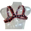 Kettenharness Iii Schwarz/Rot von Leather Body