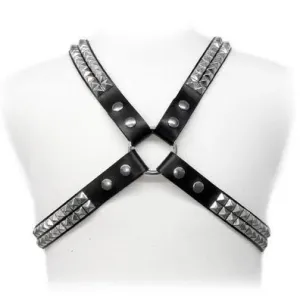 Pyramid-Stift-Harness von Leather Body | Fesselliebe.de