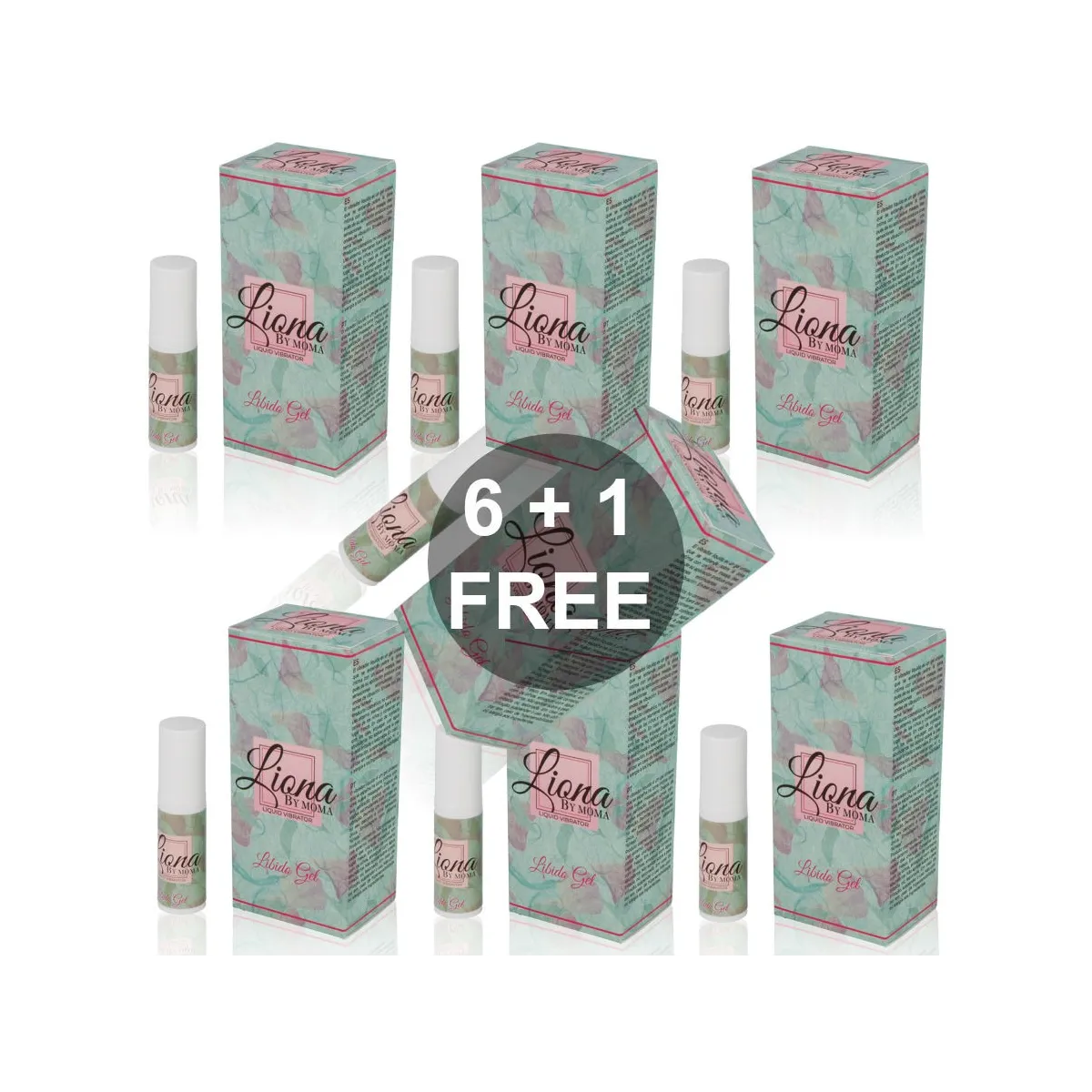 Vibrator Liquid Libido Gel 6 + 1 von Liona By Moma | Fesselliebe.de