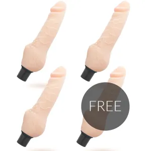 Daven Selbstschmierung Realistisch 23,8 cm 3 + 1 Kostenlos von Loveclone | Fesselliebe.de