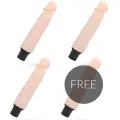 Finn Selbstschmierender Vibrator 21,2 cm -O- 3,8 cm 3 + 1 Gratis von Loveclone