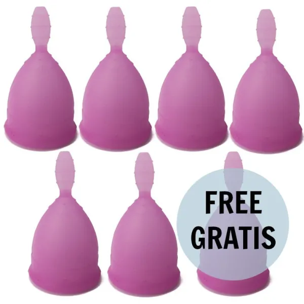 Menstrual Cup Lila Grösse L 6 + 1 Frei von Nina Kikí | Fesselliebe.de