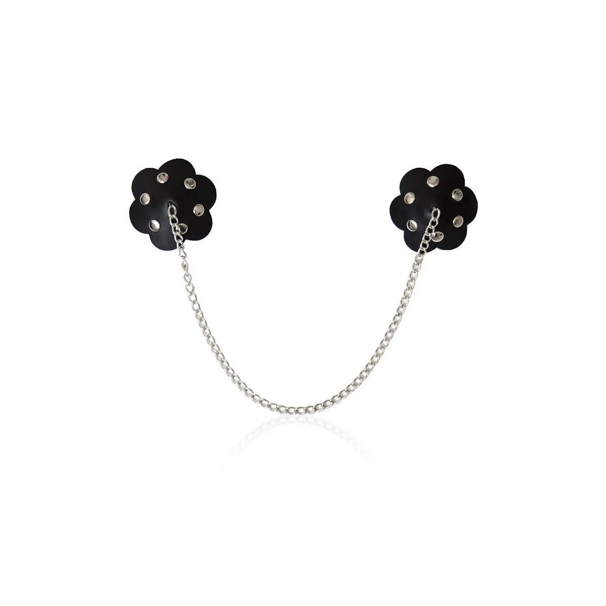 Blütenblatt-Nippelschild mit Kette von Ohmama Fetish | Fesselliebe.de