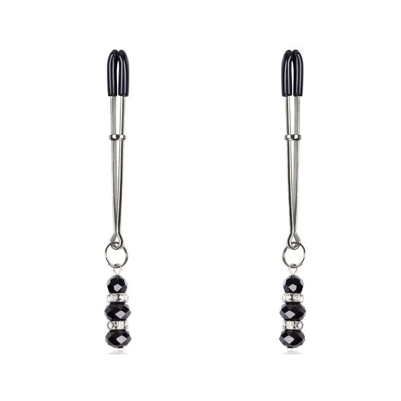 Nippelklammern mit Kristallsteinen von Ohmama Fetish | Fesselliebe.de