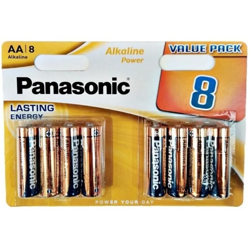 Alkaline-Batterie Aa Lr6, Bronze, 8 Stück Im Blister von Panasonic | Fesselliebe.de