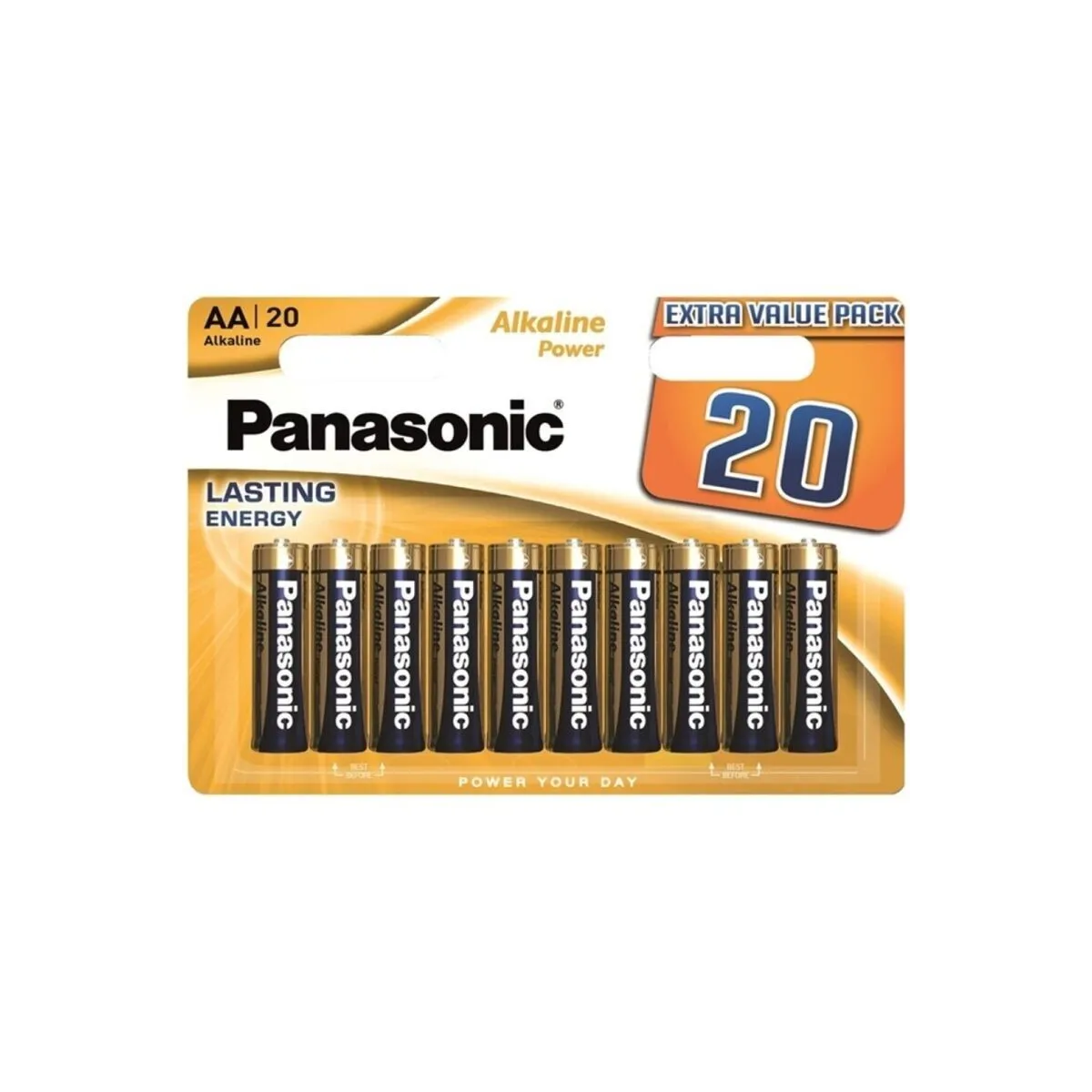Alkaline-Batterie Aa Lr6, Bronze, Blisterpackung mit 20 Stück von Panasonic | Fesselliebe.de