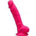Model 1 Realistischer Penis Premium Silexpan Silikon Fuchsia 17,5 cm von Silexd