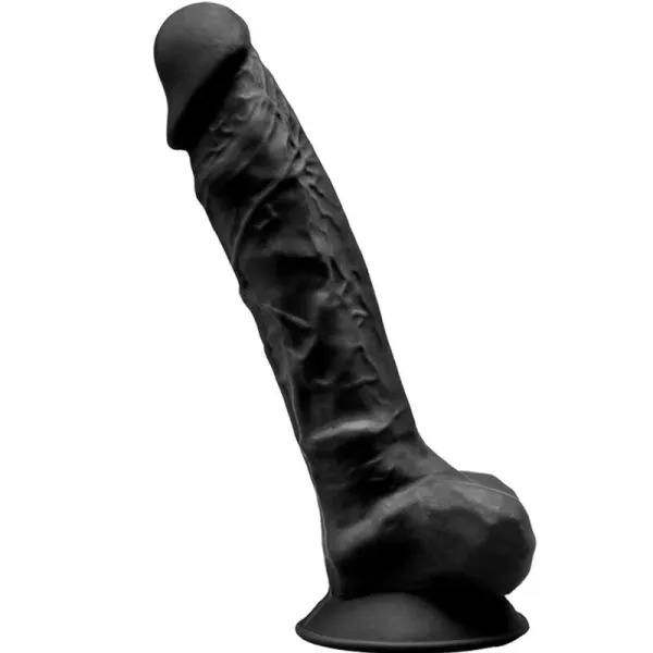 Model 1 Realistischer Penis Premium Silexpan Silikon Schwarz 20 cm von Silexd | Fesselliebe.de