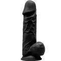 Model 1 Realistischer Penis Premium Silexpan Silikon Schwarz 21,5 cm von Silexd