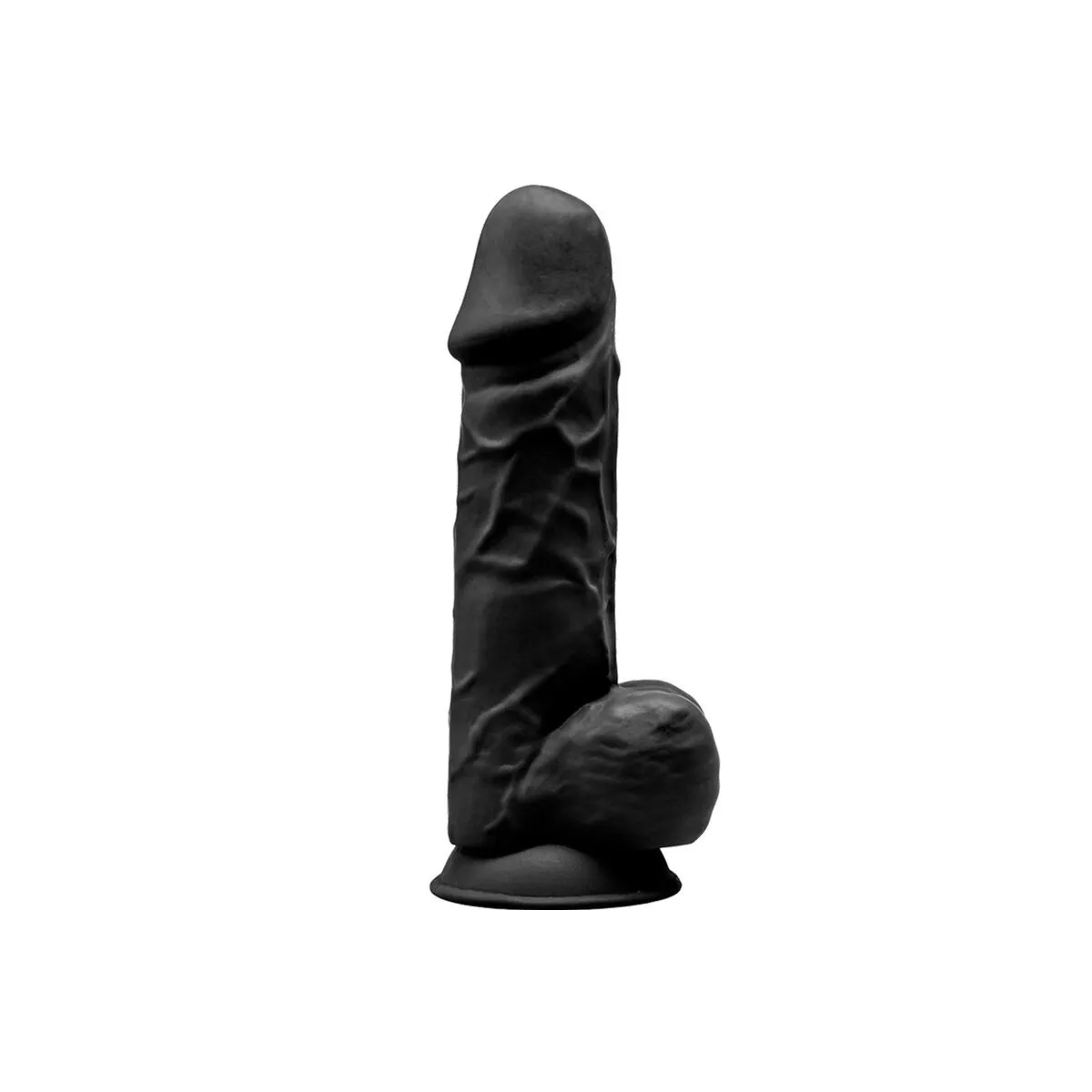 Model 1 Realistischer Penis Premium Silexpan Silikon Schwarz 21,5 cm von Silexd | Fesselliebe.de