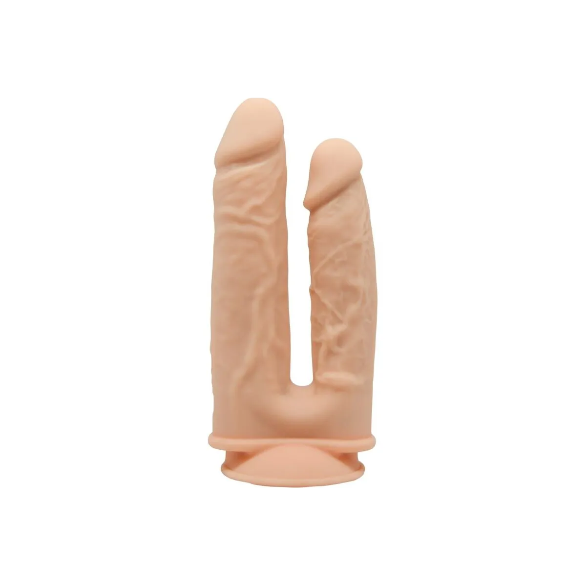 Modell 1 Realistischer Penis-Doppelpenetrationsvibrator Premium Silexpan Silikon mit Fernbedienung 17,5 / 19,5 cm von Silexd | Fesselliebe.de
