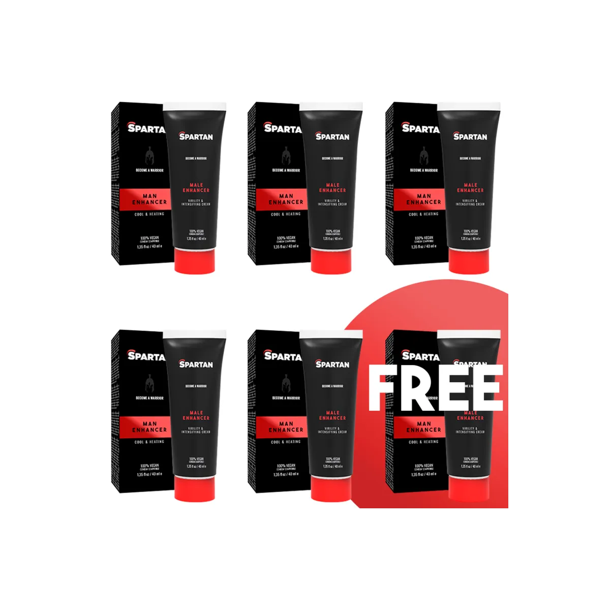 Gel De Ereccion-Orgasmo-Duracion De Pareja 100 % Vegano 5+1 Kostenlos von Spartan | Fesselliebe.de