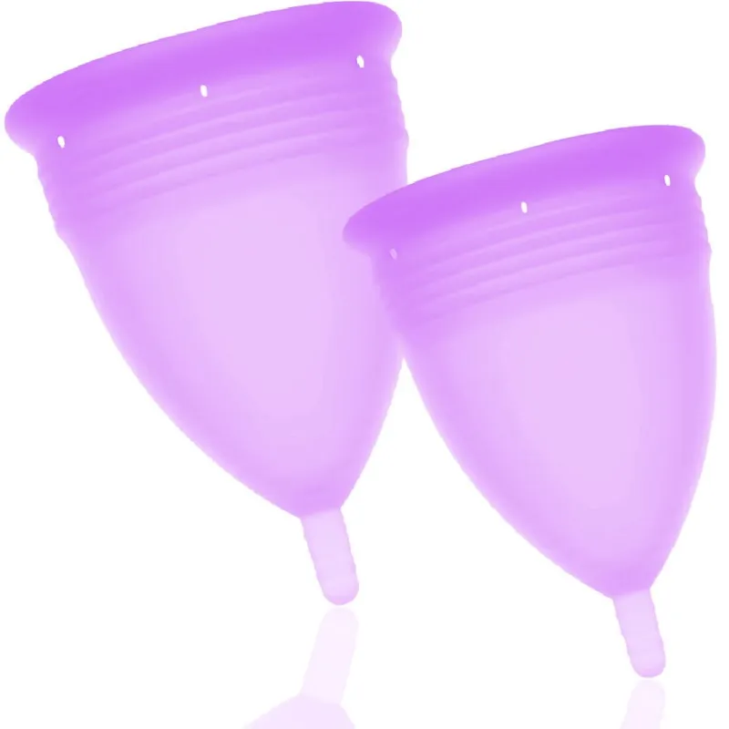Fda Silikon-Menstrualcup Packungsgrösse S + L Lila von Stercup | Fesselliebe.de