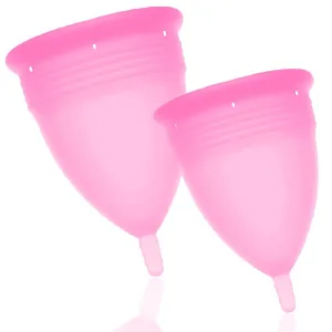 Fda Silikon-Menstrualcup Packungsgrösse S + L Rosa von Stercup | Fesselliebe.de