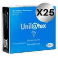Natürliche Kondome Packung 25 X 144 Stück von Unilatex