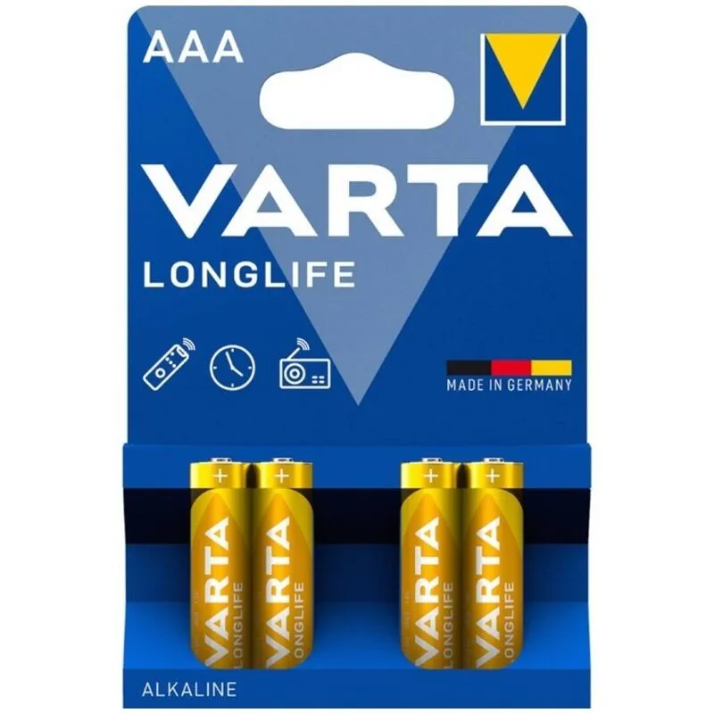 Langlebige Alkaline-Batterie Aaa Lr03 Blister*4 von Varta | Fesselliebe.de