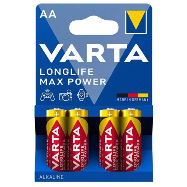 Max Power Alkaline Batterie Aa Lr6 4 Einheit von Varta | Fesselliebe.de