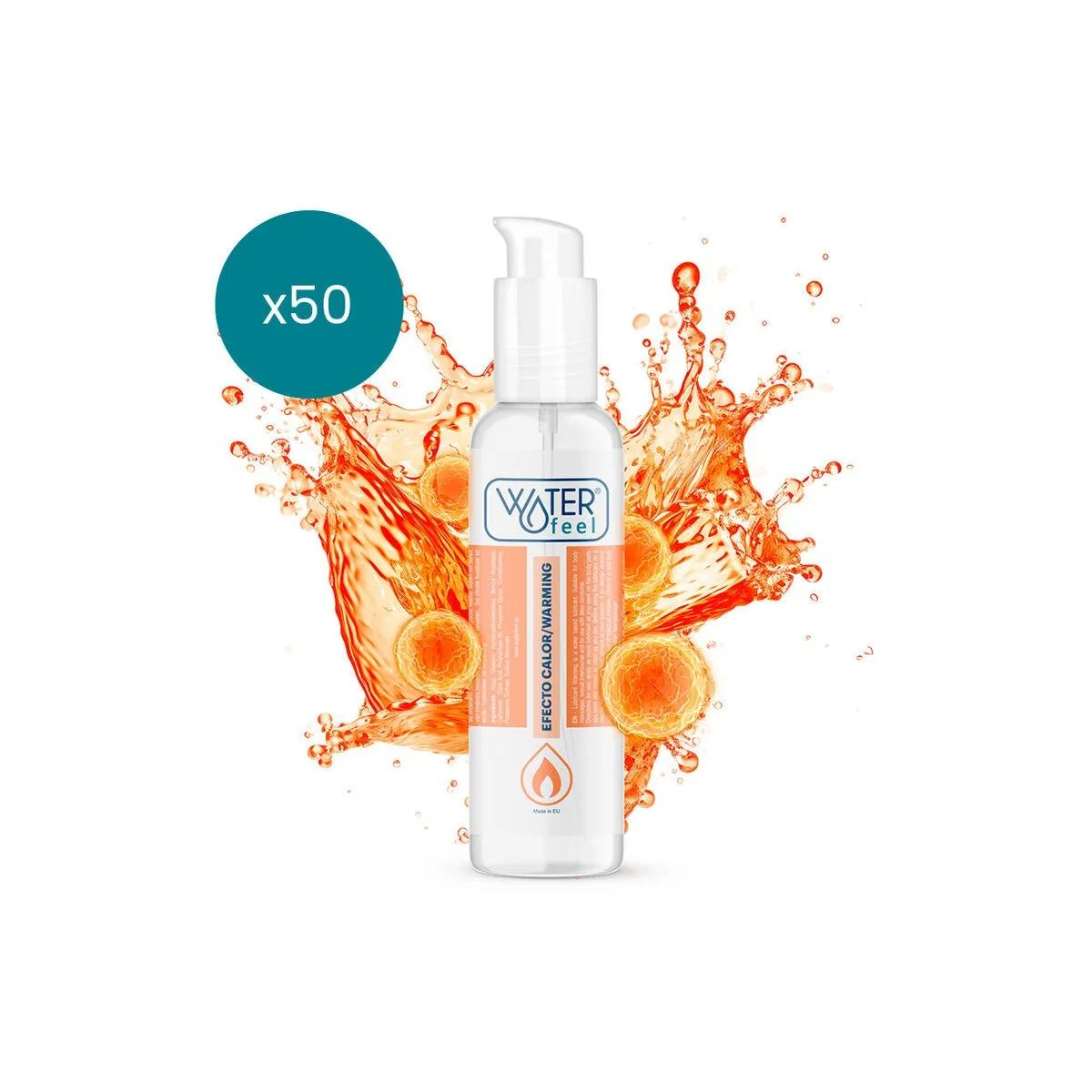 Wärmeeffekt-Gleitmittel 150 ml Packung 50 Stück von Waterfeel | Fesselliebe.de