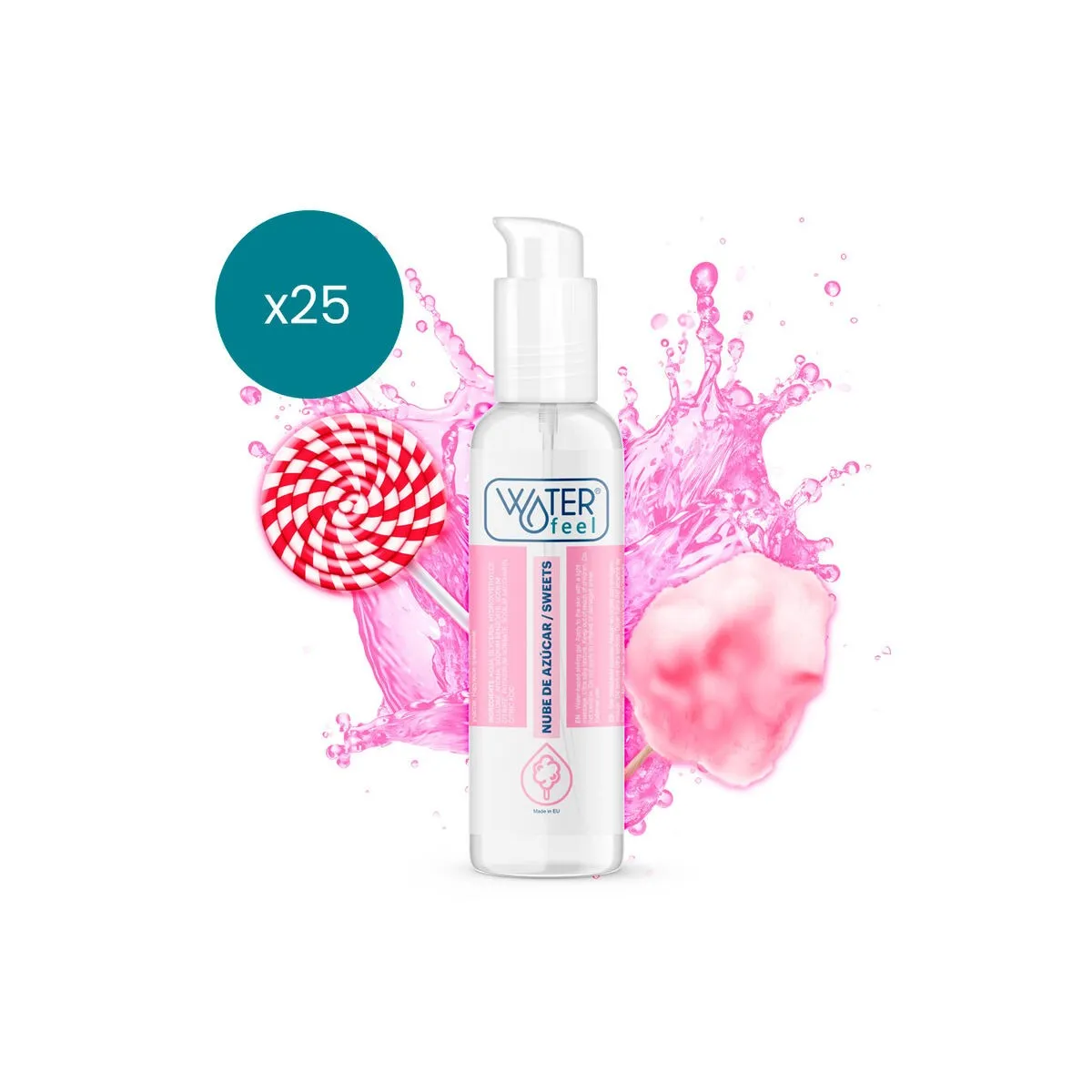 Zuckerwolken-Gleitmittel 175 ml Packung 25 Stück von Waterfeel | Fesselliebe.de