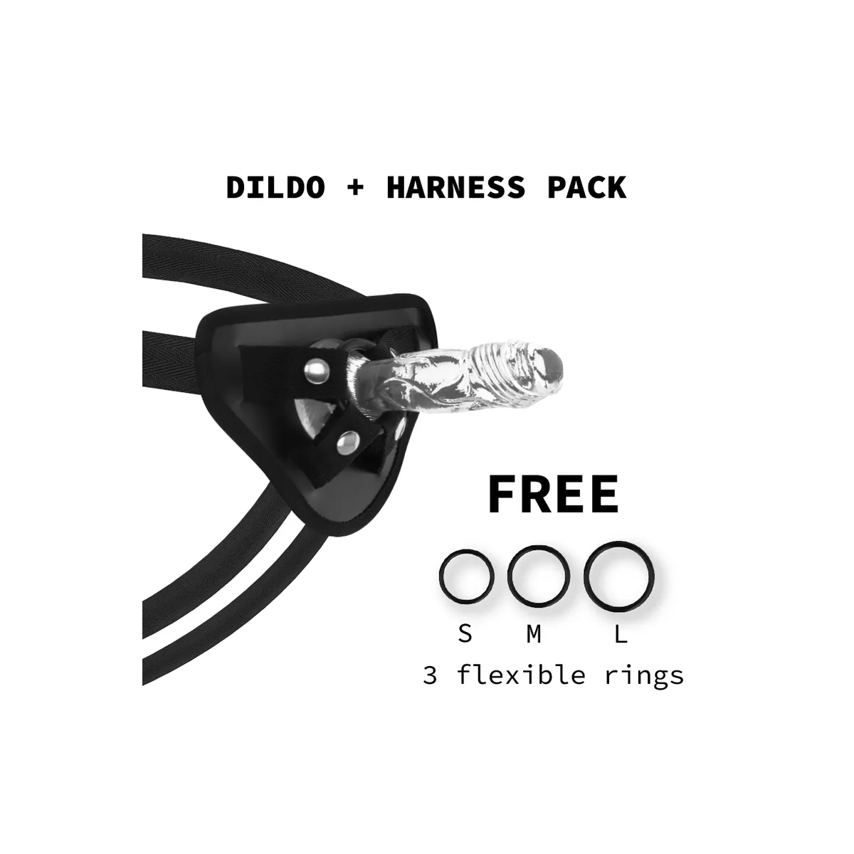 Geschirr + Klarer Hahn 12 cm -O- 2,6 cm von X Ray | Fesselliebe.de