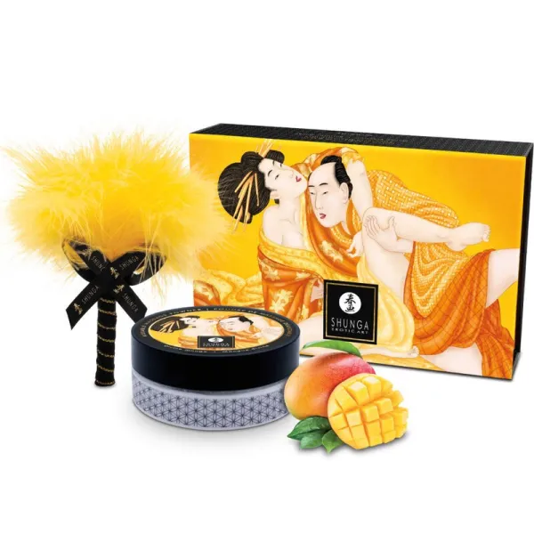 Essbares Massagepulver-Set Mango von Shunga Body Power | Fesselliebe.de
