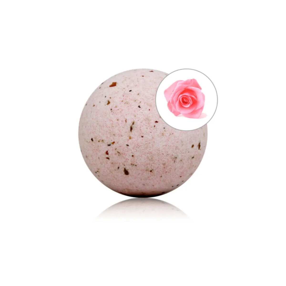 Badebombe mit Rosenduft und Rosenblüten von Taloka | Fesselliebe.de
