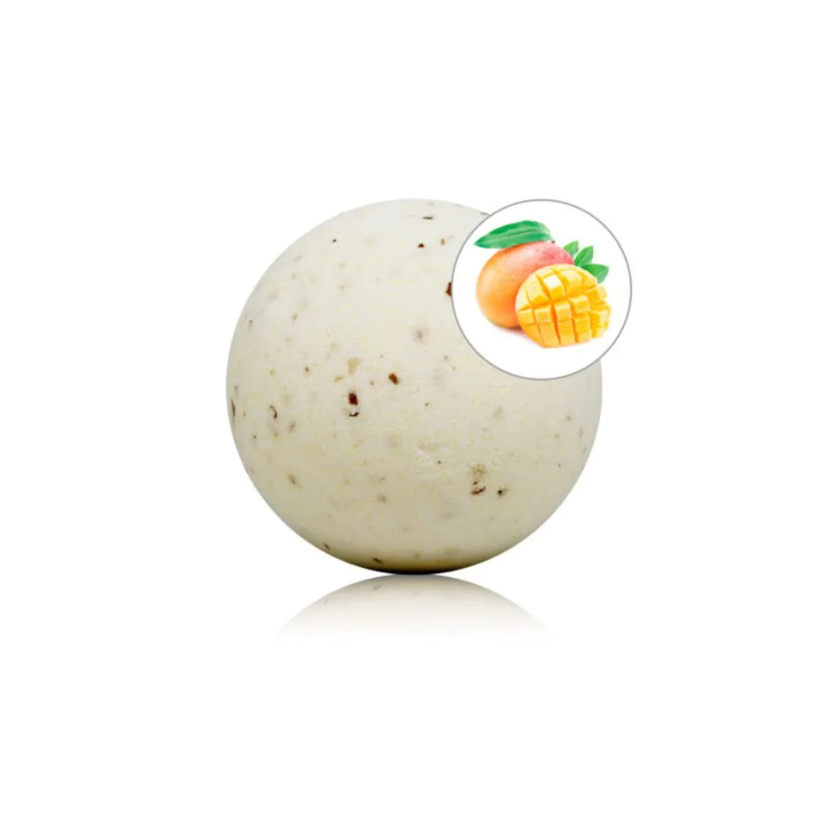 Badebombe mit Mango-Duft und Rosenblüten von Taloka | Fesselliebe.de