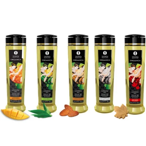 Bio Massageöl Mango 240 ml von Shunga Oils | Fesselliebe.de