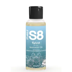 S8 Refresh Erotisches Baumwollmassageöl 50 ml von Stimul8 | Fesselliebe.de