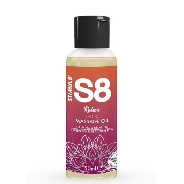 S8 Relax Erotisches Massageöl Grüner Tee 50 ml von Stimul8 | Fesselliebe.de