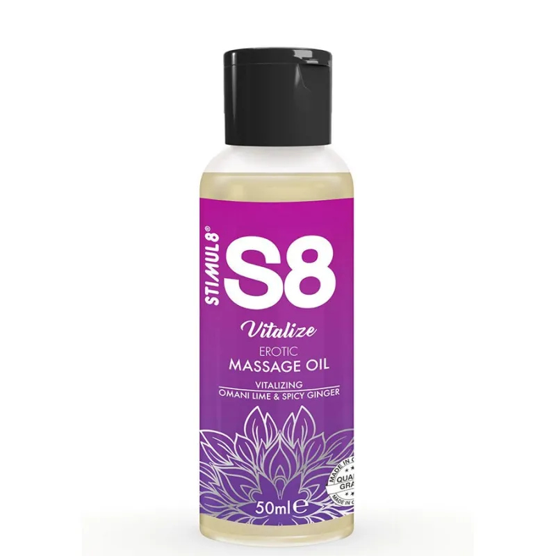 S8 Vitalisierendes Erotisches Massageöl Limette 50 ml von Stimul8 | Fesselliebe.de