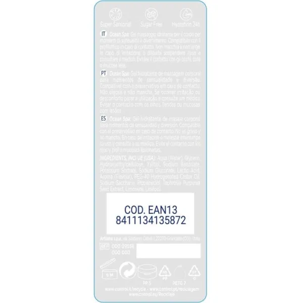 2 In 1 Massage & Vergnügen Mittelmeer 200 ml von Control Lubes | Fesselliebe.de